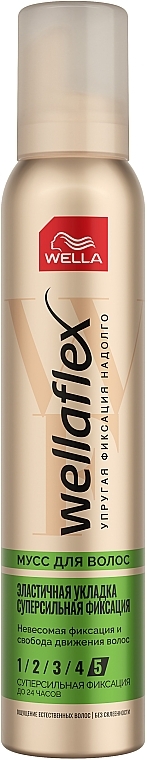 Ultra Strong Hold Hair Styling Foam Wella Wellaflex