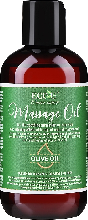 Olive Massage Oil Eco U Olive Oil Massage Oil