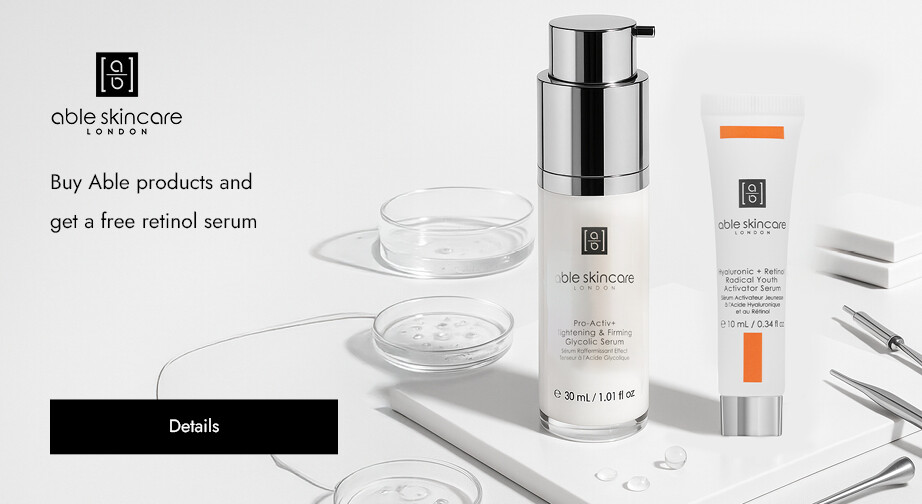 Buy Able products and get a free retinol serum
