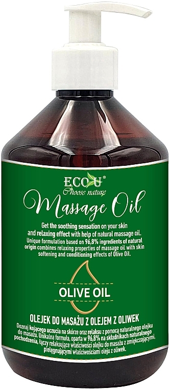 Olive Massage Oil Eco U Olive Oil Massage Oil — image № 3