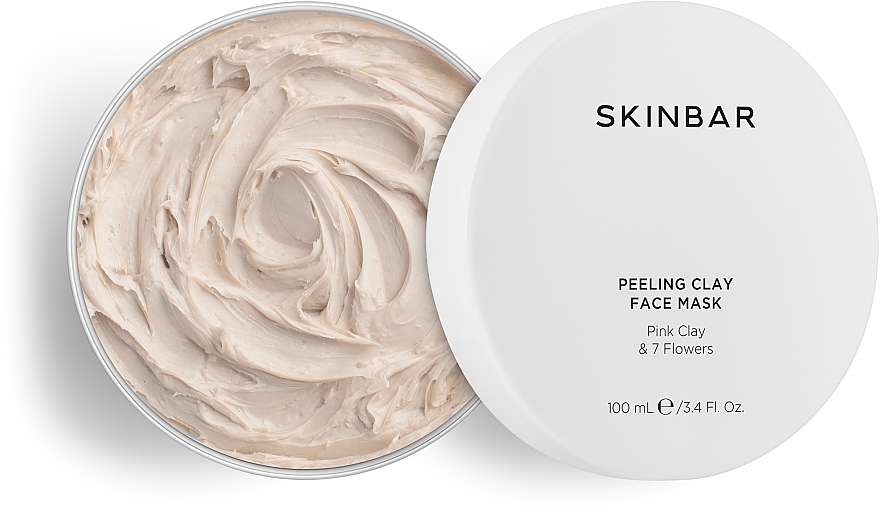 Exfoliating Face Mask with Pink Clay & 7 Flower Extracts SKINBAR Pink Clay & 7 Flowers Face Mask